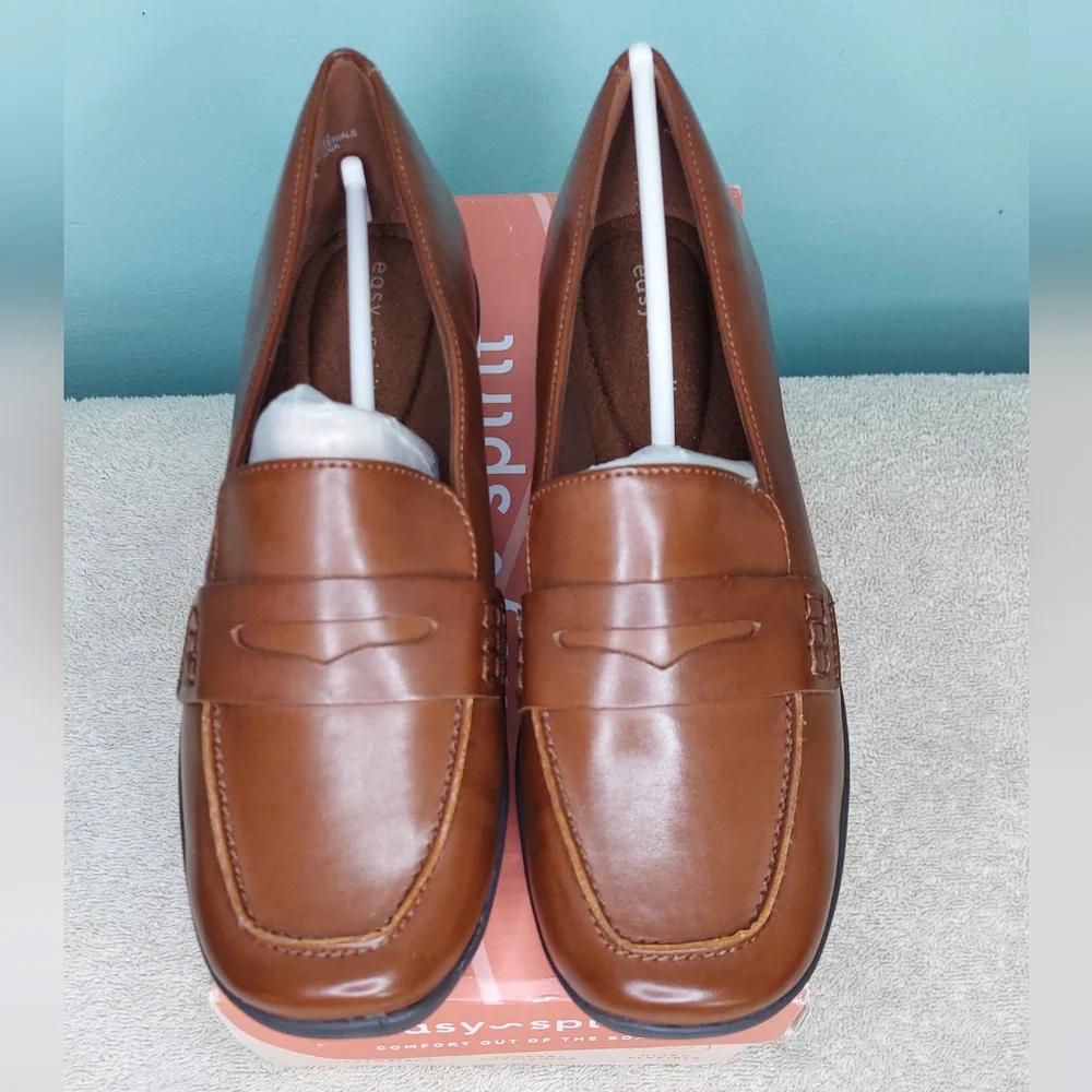 Easy Spirit Aerily Medium Brown Loafers Women's Size 8M NWt Athleisure Office